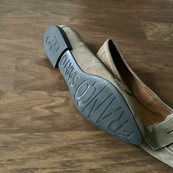 Franco Sarto Suede Loafers with white stitches - Picture 4 of 5